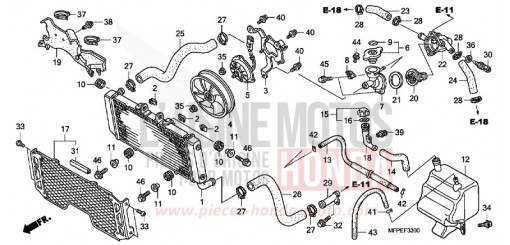 RADIATEUR CB1300SAA de 2010